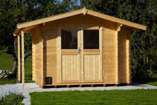 Gartenhaus selber bauen Fichte Lärche Hof Holzhandel